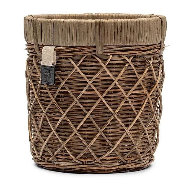 Rivièra Maison Blumentopf Pflanztopf Blumentopf Diamond Weave Rustic Rattan günstig online kaufen