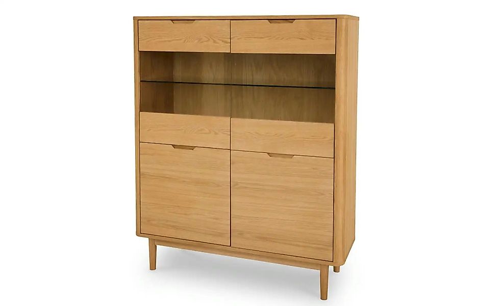 Furnhouse Highboard   ¦ holzfarben ¦ Maße (cm): B: 123 H: 146 Kommoden & Si günstig online kaufen