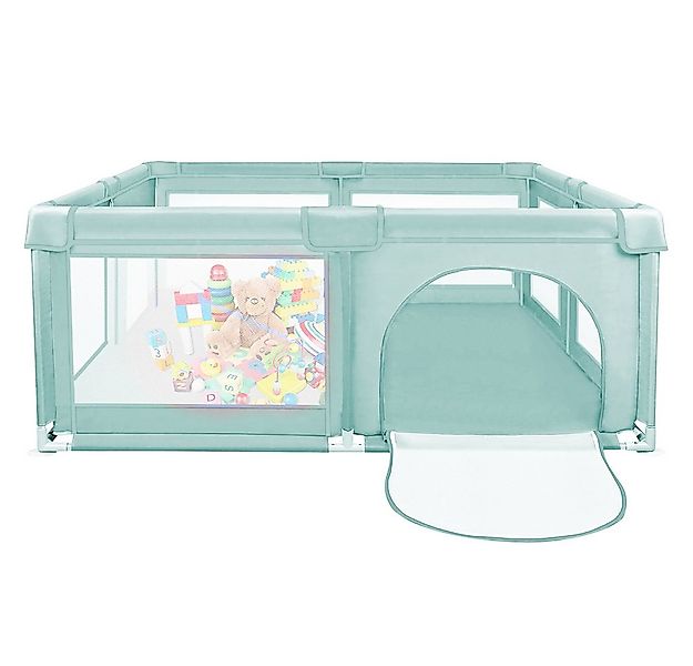 JEOBEST Laufgitter Laufstall Baby 120x120cm Laufstall mit atmungsaktivem Ne günstig online kaufen