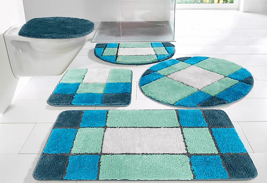 my home Badematte »Pia, Badvorleger, Badezimmer Teppich«, rutschhemmend bes günstig online kaufen