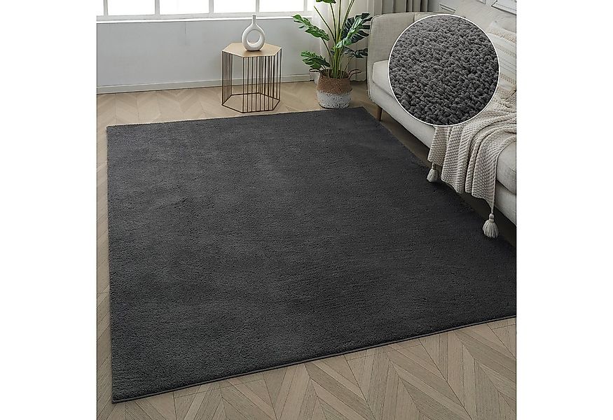 my home Teppich Cali, weich, modern, waschbar, rechteckig, Höhe: 16 mm, Uni günstig online kaufen