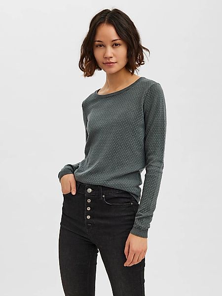 Vero Moda "VMCARE STRUCTURE LS O-NECK BLOU NOOS" mit Strukturmuster günstig online kaufen
