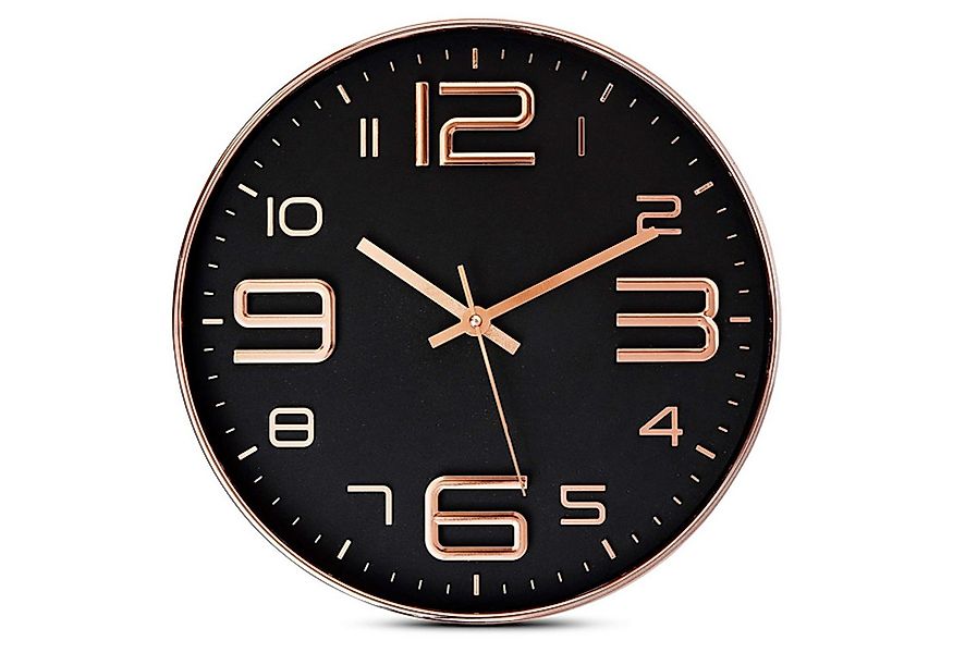 OKWISH Wanduhr 30 cm Modern Quartz Lautlos Wand Uhr Schleichende Sekunde oh günstig online kaufen