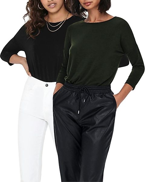 ONLY 3/4 Arm-Pullover (Set, 2er-Pack) Locker günstig online kaufen