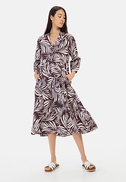 camel active Sommerkleid mit Allover-Print Dreiviertelarm günstig online kaufen