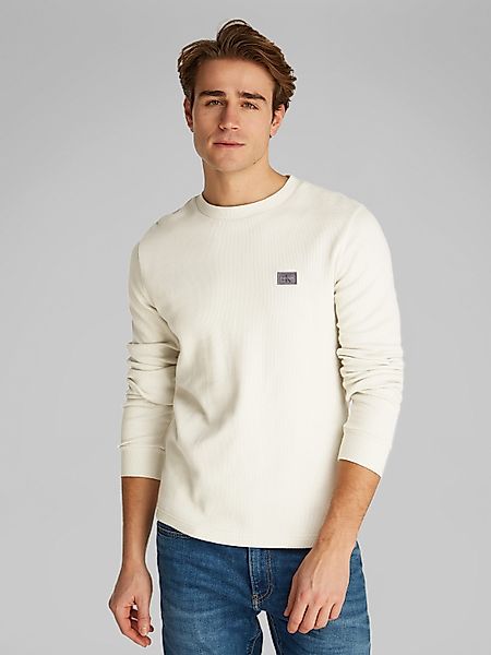 Calvin Klein Jeans Langarmshirt WOVEN LABEL günstig online kaufen