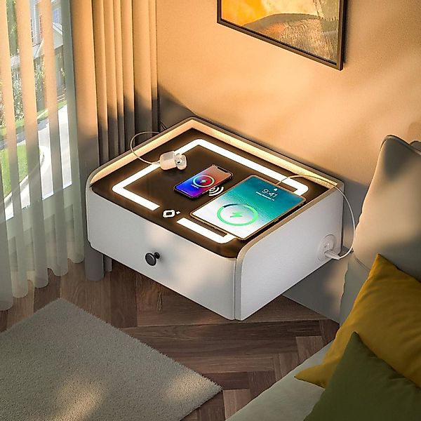 LuxusKollektion Nachttisch Nachttisch Hängend mit Ladefunktion günstig online kaufen