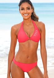 Venice Beach Bügel-Bikini mit kontrastfarbigen Schriftzug günstig online kaufen