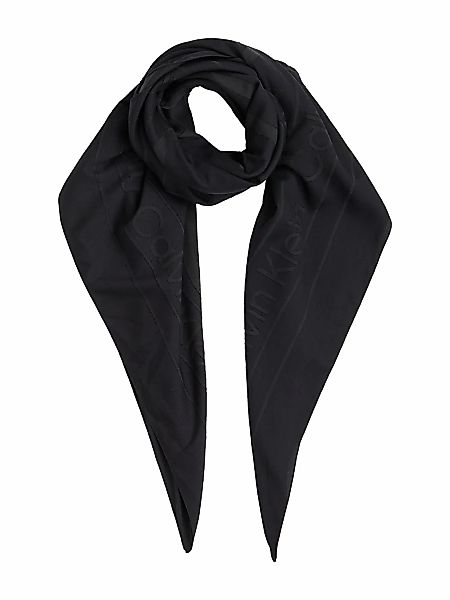 Calvin Klein Schal "BURNOUT LARGE MONOGRAM SCARF", mit Burnout-Logomuster günstig online kaufen