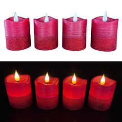 Online-Fuchs LED-Kerze 4 Votivkerzen, Teelichter XL günstig online kaufen