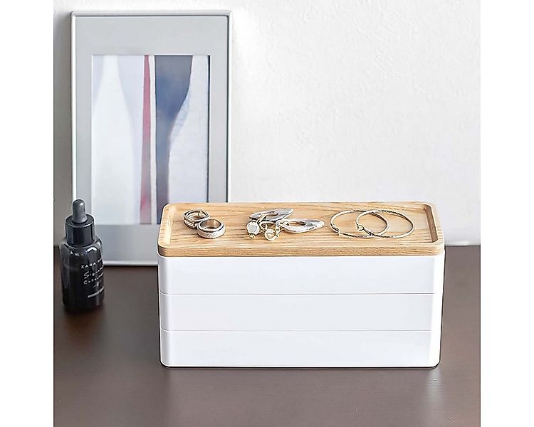 Yamazaki Aufbewahrungsbox "Rin" Aufbewahrungsdose 3-tlg. mit Deckel aus Hol günstig online kaufen