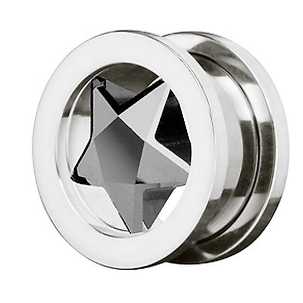 Taffstyle Plug Piercing Schraub Zirkonia Kristall günstig online kaufen