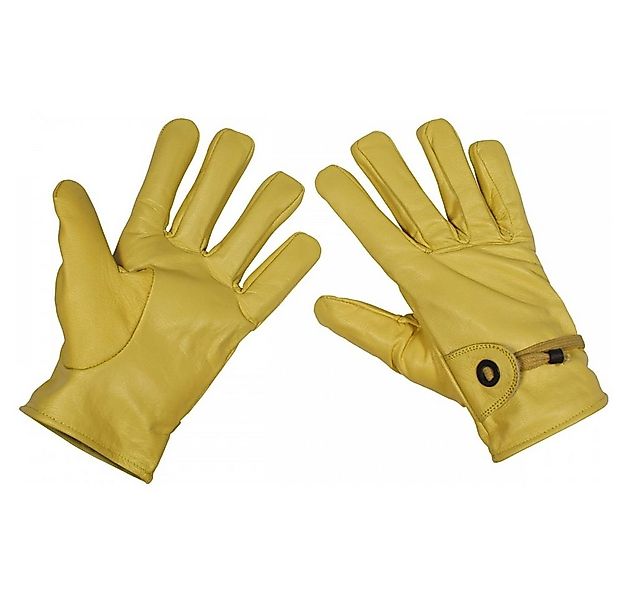 MFH Lederhandschuhe Western-Fingerhandschuhe, beige, Leder, Bandzug, gefütt günstig online kaufen