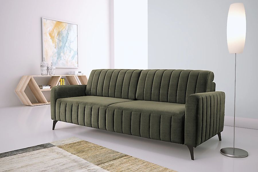 exxpo - sofa fashion 3-Sitzer "Grande, Schlafsofa, Dauerschläfer, Microvelo günstig online kaufen