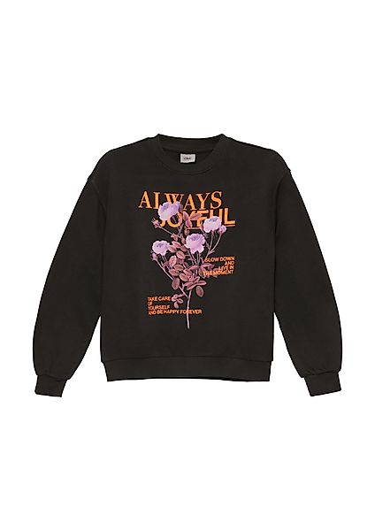 s.Oliver Junior Sweater mit Frontprint günstig online kaufen