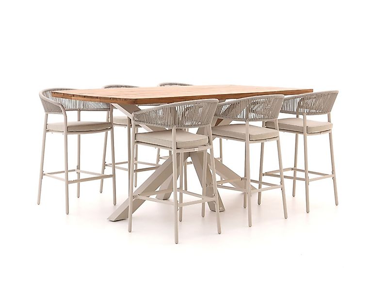 Bellagio Nova Siri/Induno Dänisch oval 220cm Gartenbar 7-Teilig günstig online kaufen