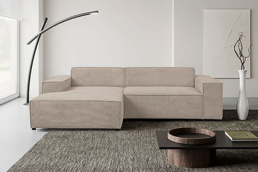WERK2 Ecksofa "Trento, elegant & zeitlos, Breite 268cm, pflegeleichte Bezüg günstig online kaufen