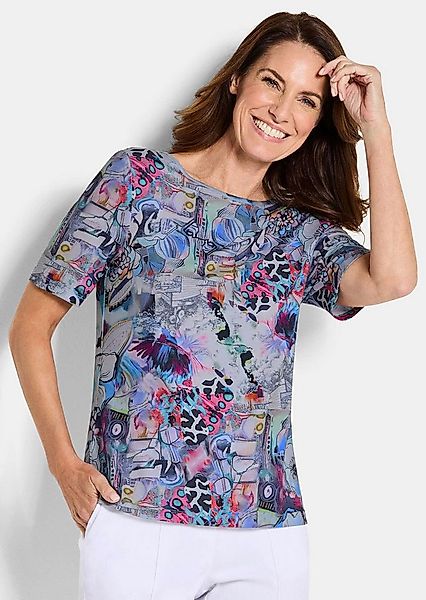 GOLDNER T-Shirt Shirt-Duo mit Muster-Mix Blusenshirt im Doppelpack mit U-Bo günstig online kaufen