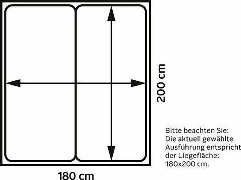 Westfalia Schlafkomfort Boxspringbett, wahlweise mit Bettkasten und 2 Matra günstig online kaufen