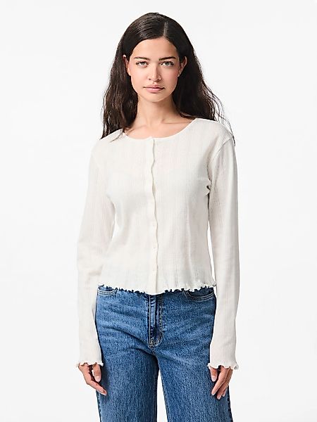 pieces Strickjacke "PCMARIE LS POIN CARDIGAN JRS NOOS BC" günstig online kaufen