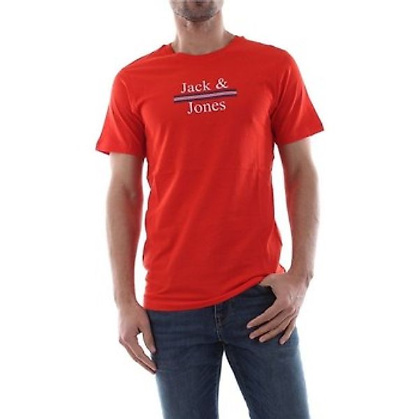 Jack & Jones  T-Shirts & Poloshirts 12150263 ART MARWA-FIERY RED günstig online kaufen