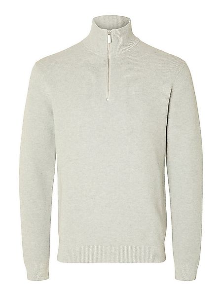 Selected Troyer SLHDANE LS KNIT STRUCTURE HALF ZIP NOOS Baumwolle, regular günstig online kaufen