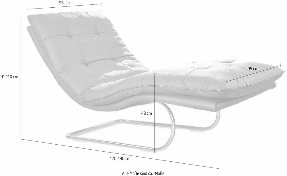 W.SCHILLIG Relaxliege »daily dreams« in Waffelkissen-Optik, wahlweise mit M günstig online kaufen