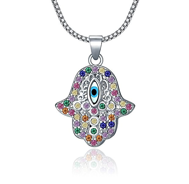 NAHLE Kette mit Anhänger Silberkette Hamsa günstig online kaufen