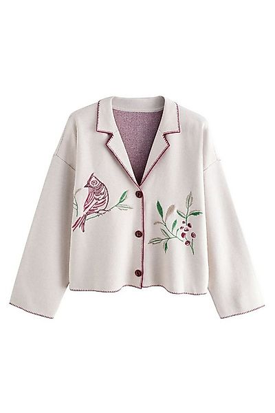 LAURA ASHLEY Strickjacke Laura Ashley Strickjacke mit Stickerei (1-tlg) günstig online kaufen