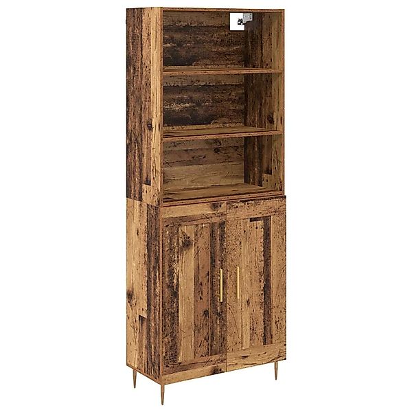 vidaXL Highboard Altholz 69,5 x 34 x 180 cm Holzwerkstoff 3415810 günstig online kaufen