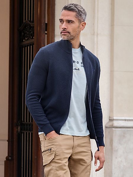 LERROS Sweatjacke, mit Stehkragen günstig online kaufen