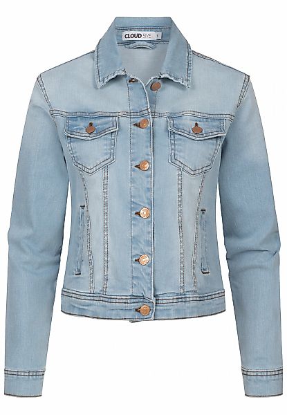 CLOUD 5IVE Jeansjacke "CLOUD 5IVE Damen Jeans Jacke" 1 Stk. tlg. ohne Kapuz günstig online kaufen