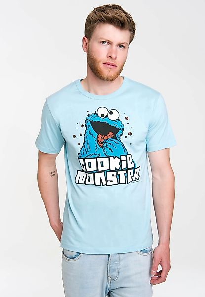 LOGOSHIRT T-Shirt "Sesamstrasse - Krümelmonster" mit coolem Print günstig online kaufen