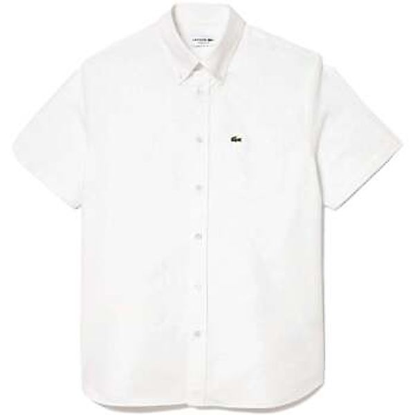 Lacoste  Hemdbluse Regular Fit Short Sleeved Oxford Shirt White günstig online kaufen