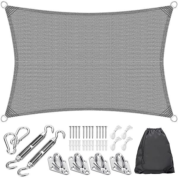 Homewit Sonnensegel Rechteckig/Viereckig/Dreieck, UV schutz, Winddicht, günstig online kaufen