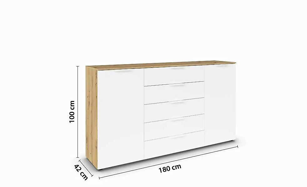 Sideboard  Frome ¦ holzfarben ¦ Maße (cm): B: 180 H: 100 Kommoden & Sideboa günstig online kaufen