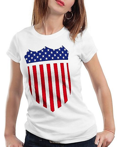 style3 T-Shirt USA Amerika Medal Medaille Wappen Flagge sheriff stars strip günstig online kaufen