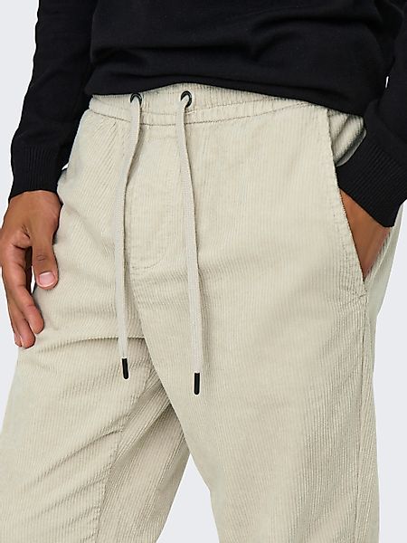 Only & Sons Herren Sweatpant ONSLINUS TAP CORDUROY 0185 PANT - Tapered Fit günstig online kaufen