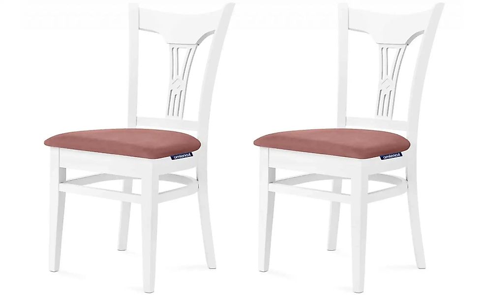 KONSIMO Esszimmerstuhl 2er-Set   ¦ rosa/pink ¦ Maße (cm): B: 45,5 H: 90,5 S günstig online kaufen