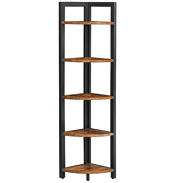 VASAGLE Eckregal, 5 Ablagen, Bücherregal, Aufbewahrungsregal, günstig online kaufen