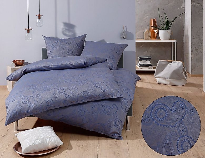 BETTWAESCHE-MIT-STIL Bettwäsche Mako-Satin Damast Paisley Bettwäsche "Davos günstig online kaufen