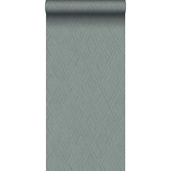 Origin Wallcoverings Tapete 3D-Muster Grüngrau 50 x 900 cm günstig online kaufen