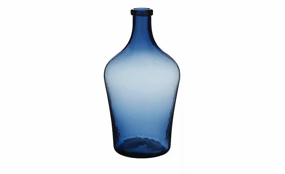 HOME STORY Vase   ¦ blau ¦ Glas ¦ Maße (cm): H: 42  Ø: 22 Accessoires > Vas günstig online kaufen