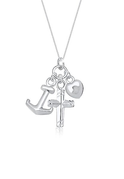 Elli Kette mit Anhänger Kreuz Herz günstig online kaufen