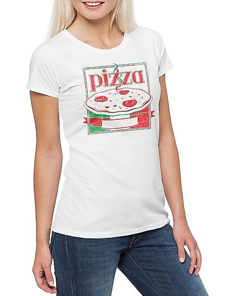 Urban Backwoods Print-Shirt Pizza Box III Damen T-Shirt Italia Pizzabäcker günstig online kaufen