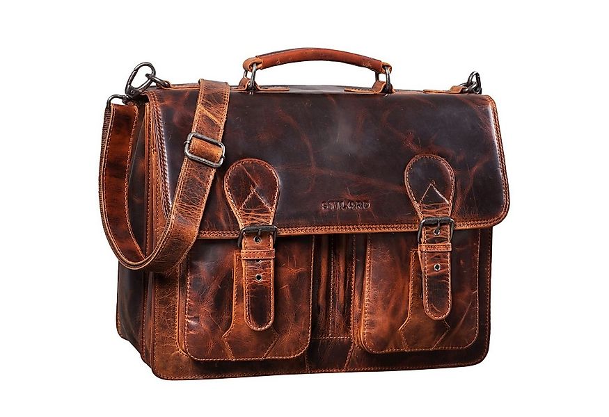 STILORD Aktentasche "Kronos" Aktentasche Herren Lehrertasche Echtleder Groß günstig online kaufen