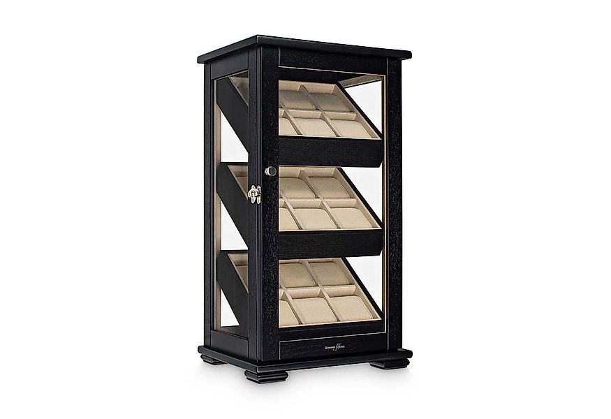 Hermann Jäckle Uhrenbox Kulmbach Uhrenvitrine für 18 Uhren Eichedekor Schwa günstig online kaufen