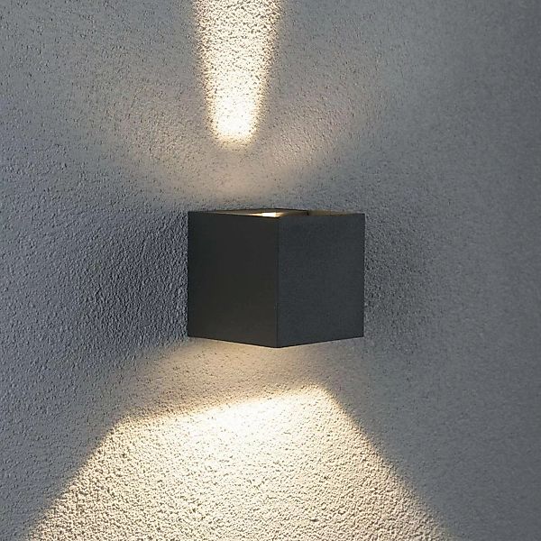 Paulmann Cybo LED-Außenwandleuchte, 2.700 K, 8 x 8 cm, weiß günstig online kaufen