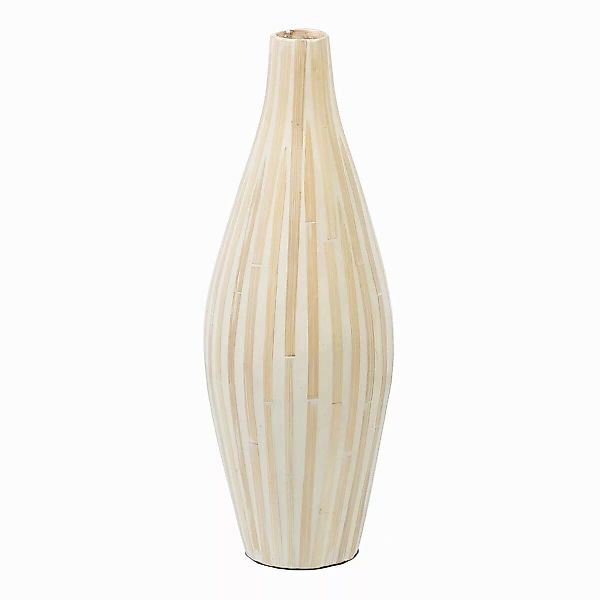 Vase 18 X 18 X 52 Cm Beige Bambus günstig online kaufen