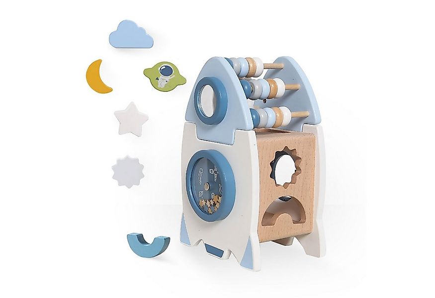 CLTYQ Motorikwürfel Holz Weltraum Spielzeug für Baby Montessori Spielzeug L günstig online kaufen
